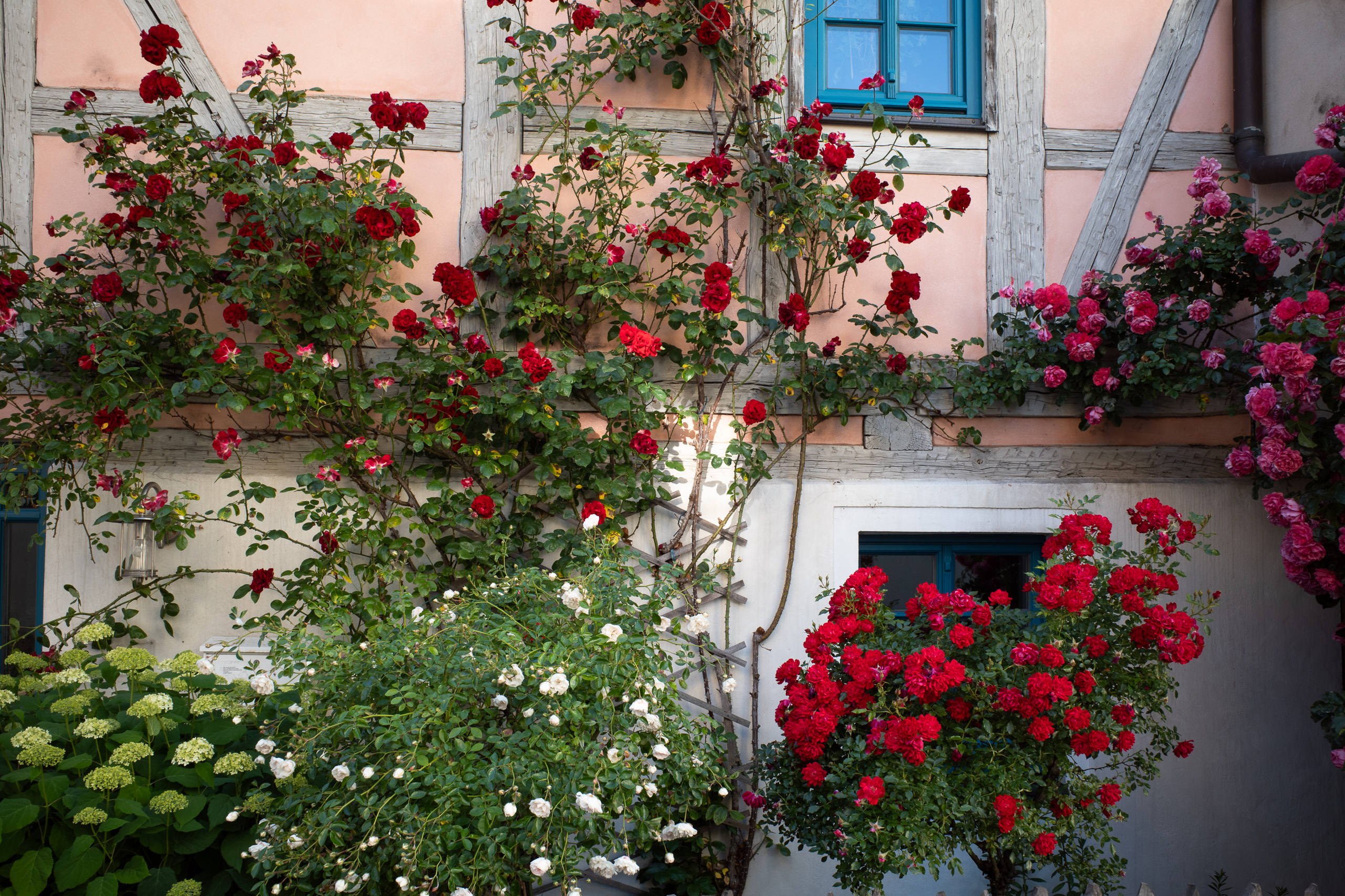 Der Innenhof der Pension